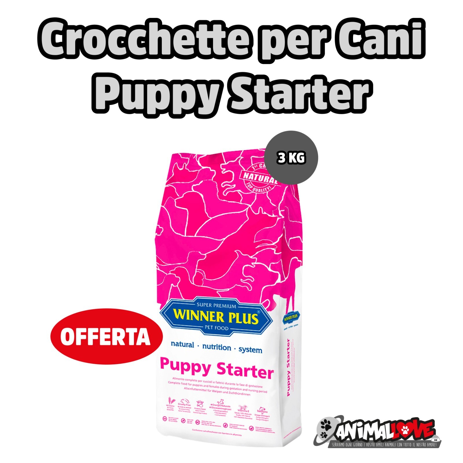 Winner Plus Puppy Starter 3kg: Recensione e Vendita Online