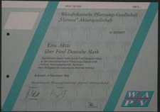 Zachodnioafrykańskie Towarzystwo Sadzenia "Victoria" AG 1996 5 DM