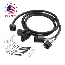 7 Pin Trailer Wiring Harness Extension Connectors Truck Bed 7 Way RV Wiring Plug