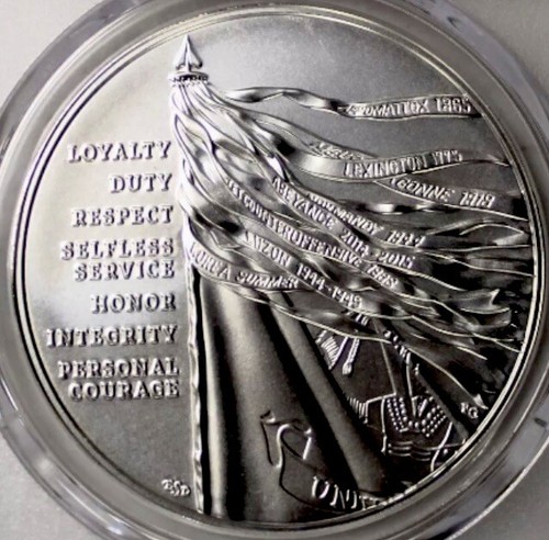 2024 U.S. ARMY Silver Medal PCGS MS70💥FLAWLESS QUALITY💥FDOI - Picture 4 of 4