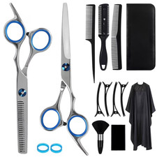 Hair Scissors 14 Pcs Professional Haircut Kit for Men and Women Stainless Steel