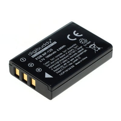 Akku für NP-120 - Globalsat BT-335 1800mAh GPS Ersatz Batterie Accu
