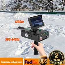 Long Range 3D Gold Silver Gem Diamond Metal Detector for Treasure Hunter 0-1200M