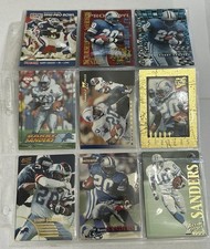 Vintage Barry Sanders Football Card Lot