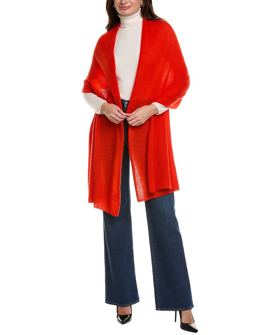 La Fiorentina Wool - Cashmere-Blend Travel Wrap Womens Orange 15790₽