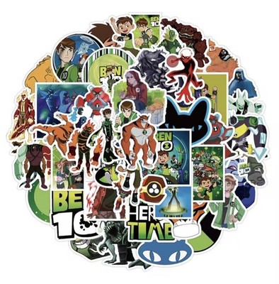 50x Ben 10 Sticker Set Cartoon Zeichentrick Aufkleber Superheld Stickerbomb DIY