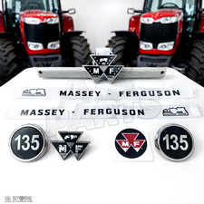 Kühlergrill Emblem & Motorhaubenaufkleber Set für Massey Ferguson 135...