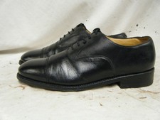 Mens British Army RAF Officers Brown Leather Parade Shoes Toe Cap Size 9 M 43 PI