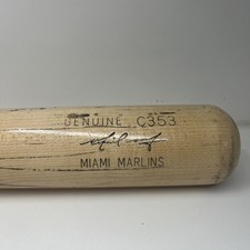 2015 Miami Marlins Mike Morse Game Issued Bat