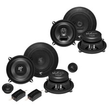 HIFONICS 13cm Front/Heck Auto Lautsprecher Komplett-SET für BMW (#147)