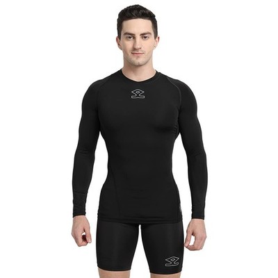 Tyka Pro Compression Long Sleeves T-Shirt for Mens, Black, Medium