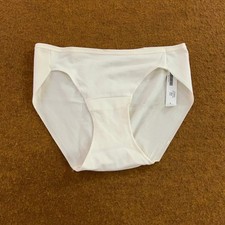 Soma Womens Small Ivory Vanishing Edge Cotton Bikini Panty NWT