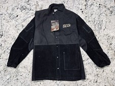 NWT Gravel Gear Welding Jacket, Flame-Resistant Heavy Duty Cloth Leather Combo