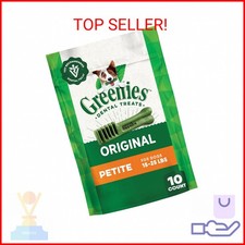 Greenies Original Petite Dental Dog Treats, 6 oz. Pack 10 Treats 