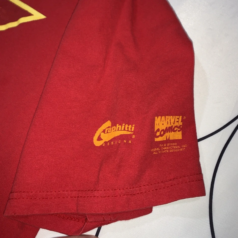 Vintage Namor Sub-Mariner Shirt Mens XL Marvel Black Panther 2 Graphitti 1999 - Image 3 of 4