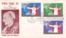 FILIPINAS - FDC 1970 PAPA PABLO VI