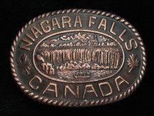 QA13107 VINTAGE 1970s  NIAGARA FALLS CANADA  COMMEMORATIVE BELT BUCKLE
