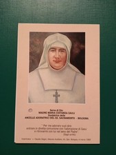 Santino Con Reliquia Reliquiario Madre Maria Costanza Zauli Serva Ex Indumenti 