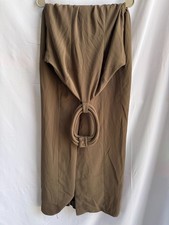 Ronny Kobo Brown Lenox Gown Size M (Iron Burn on Fabric)