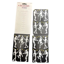 Vtg Mrs Grossman’s Stickers Giant Skeletons Dancing Stars Halloween