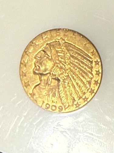 1909 Gold Half Eagles $5 Indian Head NGC MS-63💥beautiful Coin💥