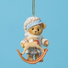 Cherished Teddies Bear Rocking Reindeer Toyland Treasure Ornament 4026275 NEW T