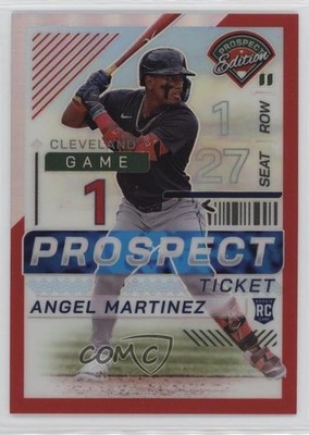 2024 Panini Prospect Edition Red Prizm 92/199 Angel Martinez #32 05nw