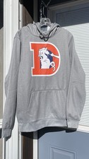 Denver Broncos NFL '47 Legacy Throwback Vintage Hoodie Pullover Men's Medium