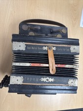 Bell Metal Bronze Reeds Antique  Concertina Accordion Wood Chromatic Model