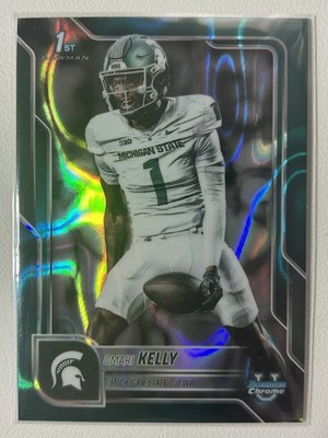 Omari Kelly 2025 Bowman University Chrome # 38 Teal Lava