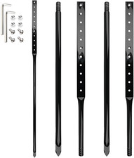 35 Inches Stake for Yard Sign for Lawn,Heavy Duty Metal Stakes for Yard Signs wi