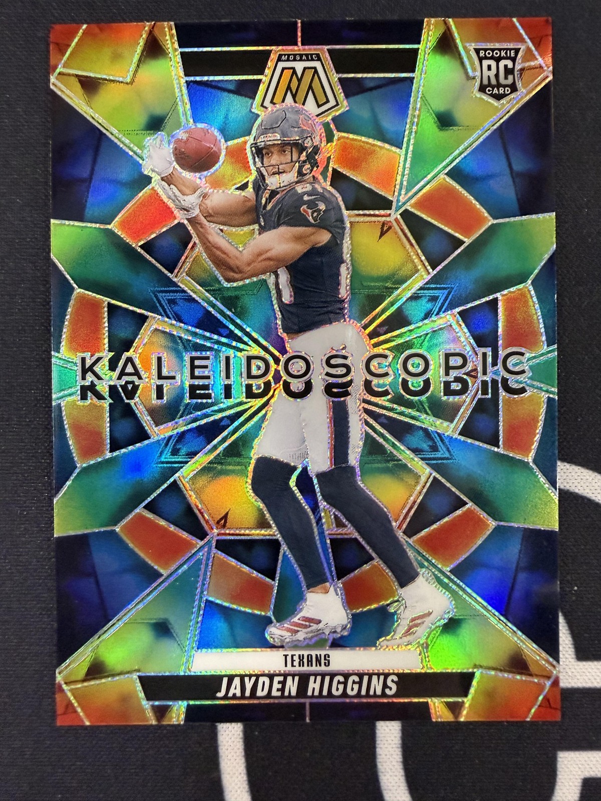 #23 Jayden Higgins 2025 Panini Mosaic Houston Texans sports Kaleidoscopic