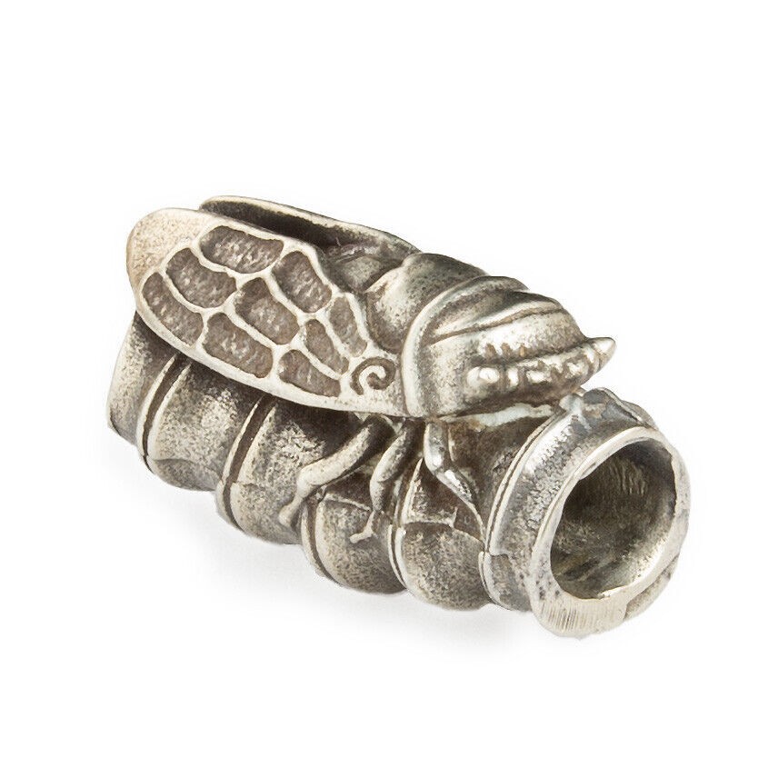 2-Pack Brass Bear Charm DIY Paracord Beads for Knife Lanyard Keychain Backpack