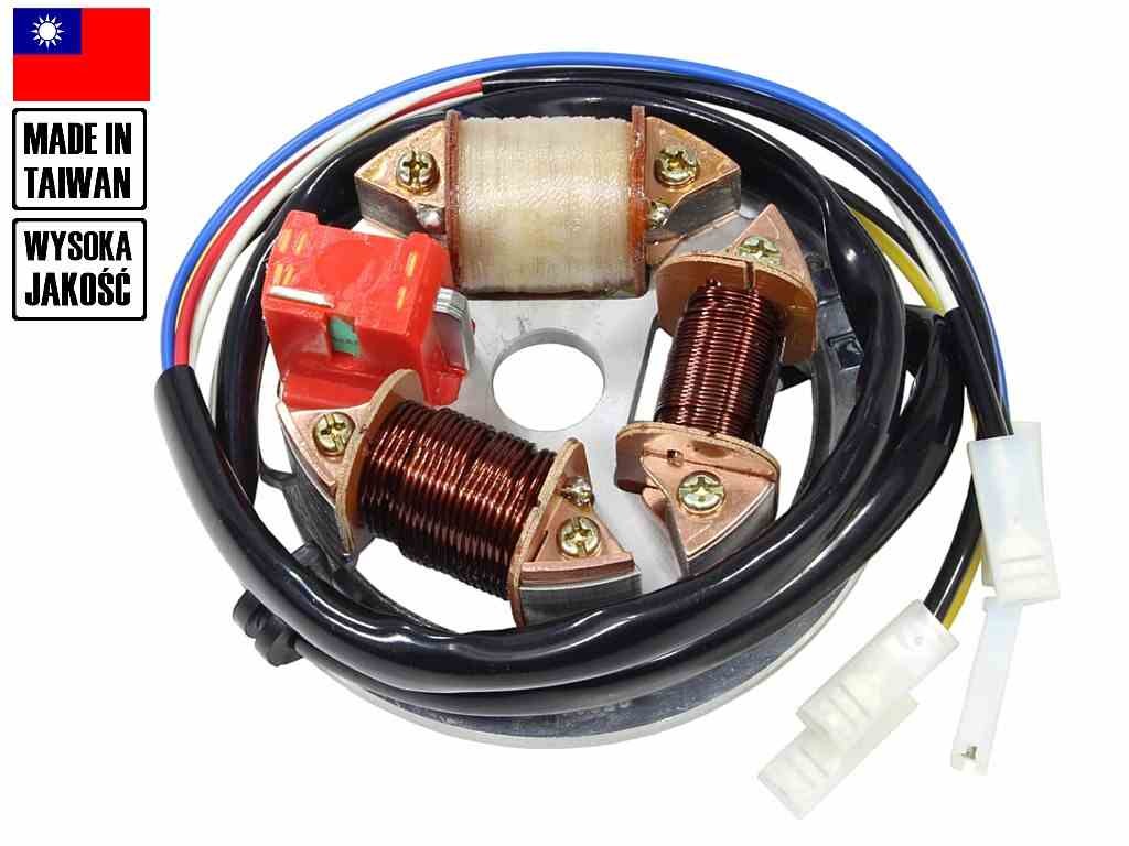Stator d'allumage Simson Elektronik 6V Taiwan DI avec bobinage en cuivre renforcé