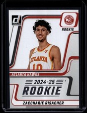 2024 Panini Donruss Basketball Zaccharie Risacher #NDA-ZRA RC Rookie Next Day