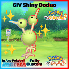 ✨ Shiny Doduo 6IV ✨ Pokemon Lets Go Pikachu & Eevee 🚀 Fast 🚀