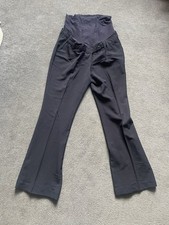 Next Over Bump Maternity Smart Navy Trousers Size 12 Hardly Worn