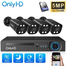 5MP 4CH DVR CCTV Camera Home Security System Outdoor IR IP66 With Hard Drive