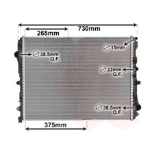 Radiateur Mercedes 250
