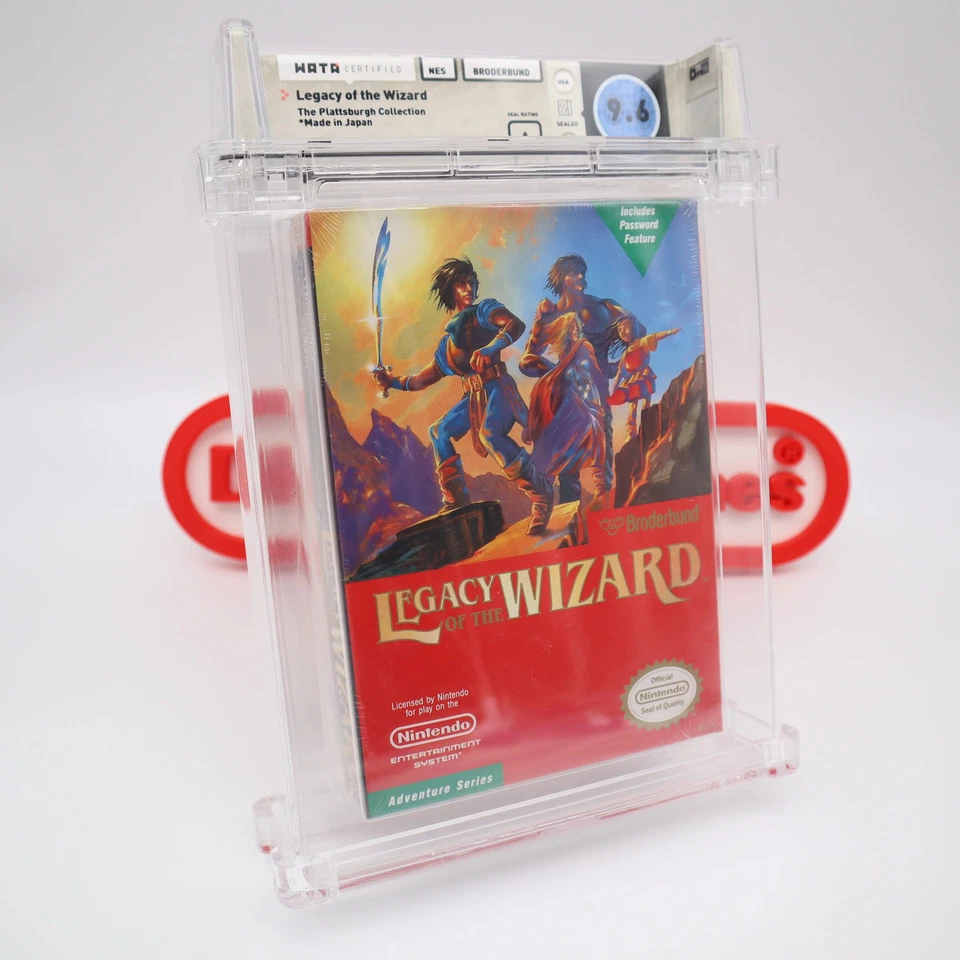 NES Nintendo LEGACY OF THE WIZARD - WATA PEDIGREE GRADED 9.6 A! NEW & Sealed! - Image 3 of 4