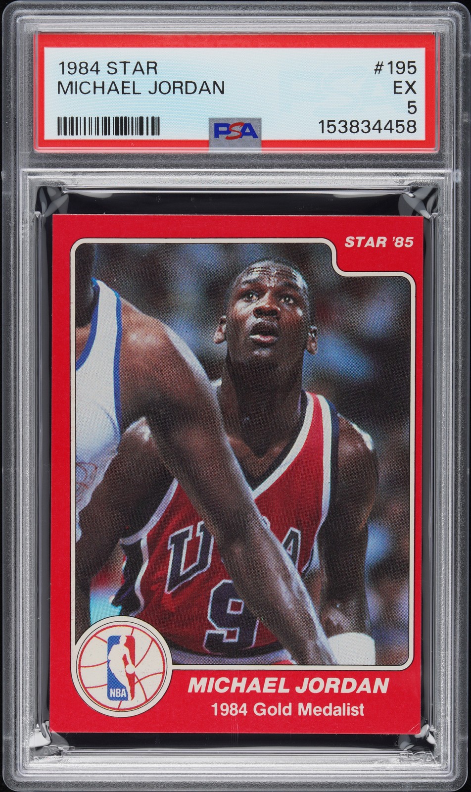 1984 STAR #195 MICHAEL JORDAN PSA 5
