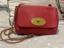 Mulberry Small Leather Lily Red Bag 