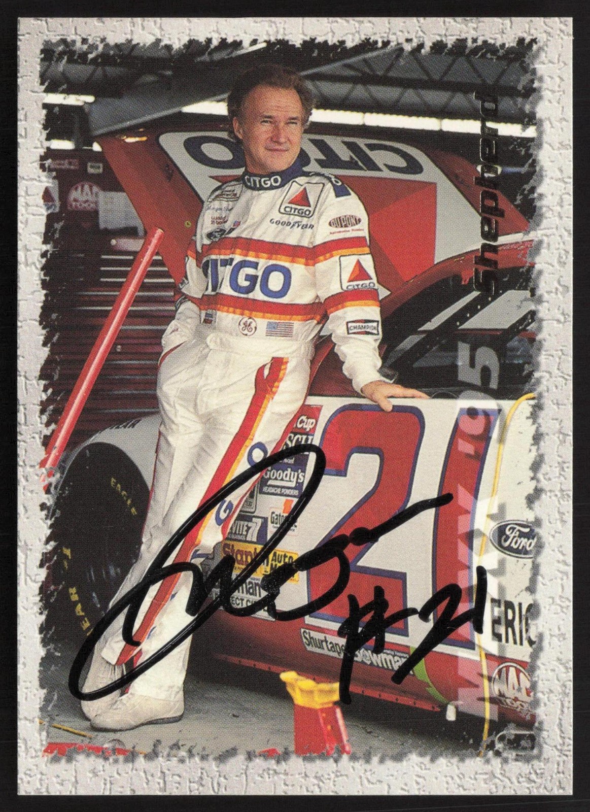 1995 Maxx #21 Morgan Shepherd Autographs