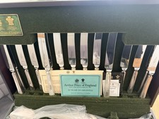 Arthur Price County Collection Sheffield EPNS A1 Cutlery Canten Set 95 Pieces