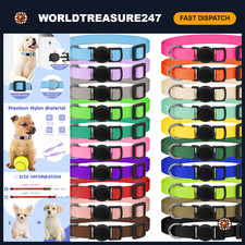 20 Pack Soft Nylon Puppy Collars for Small Dogs - Safety Buckle Newborn Whelping