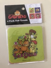 Garfield & Odie 4 Pack Non Slip Tub Treads Nickelodeon Bathroom Decor New Sealed