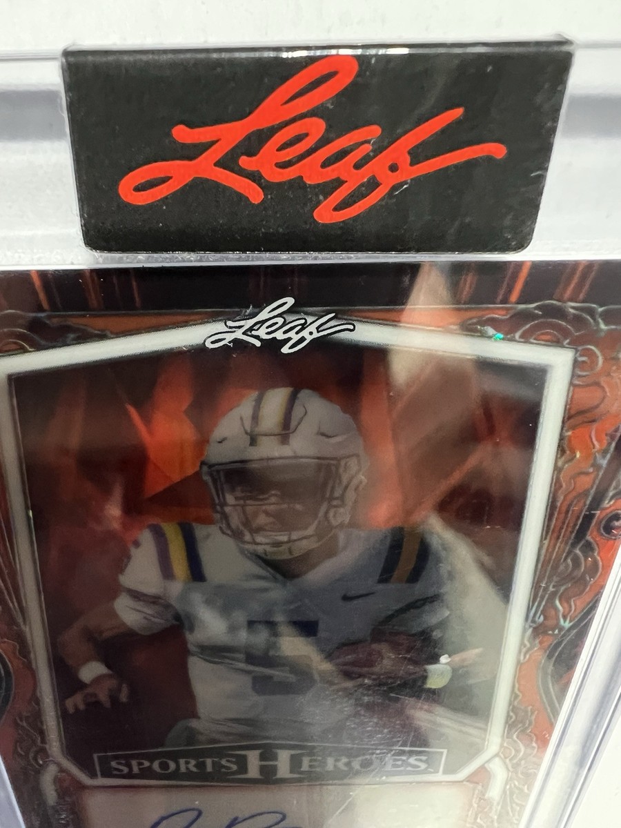Jayden Daniels💥💥2025 Leaf Metal Sports Heroes SEALED Auto Red