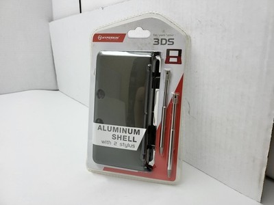 NEW GRAY Aluminum case W/2 Retractable Stylus Pens for the OLD Nintendo 3DS   7A