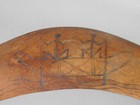 Vintage Wooden Australian Boomerang Narrana Aboriginal Art May have Exhibit #18 — photo 2