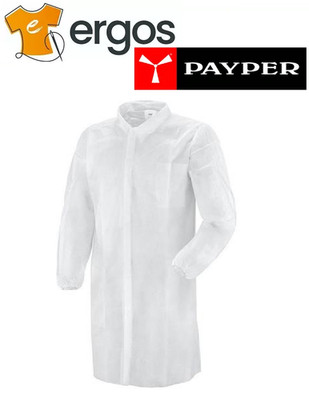PAYPER 50 Piece Disposable Protective Coat PP-U-02 LAB COAT TNT cn Elastic